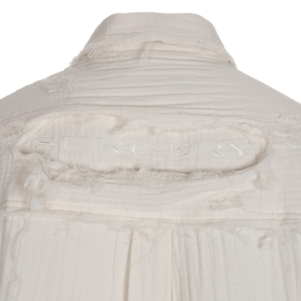 Surgery - Destroyed Gauze Shirts (Ivory) product image 4 | TRAB K-Fashion Australia
