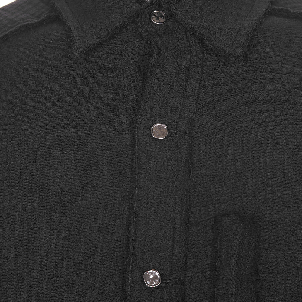 Surgery - Destroyed Gauze Shirts (Black) product image 5 | TRAB K-Fashion Australia