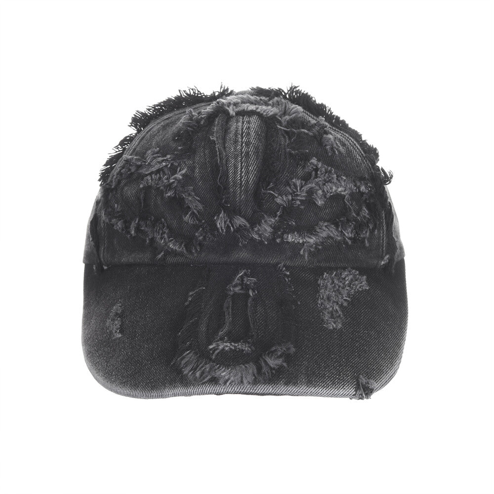 Surgery - Clover Patched Denim Cap (Black) product image 3 | TRAB K-Fashion Australia