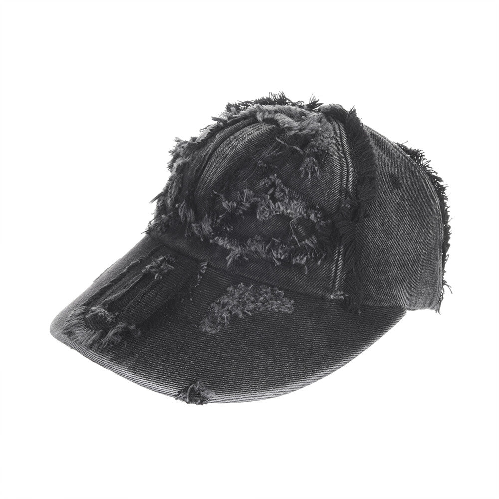Surgery - Clover Patched Denim Cap (Black) product image 1 | TRAB K-Fashion Australia