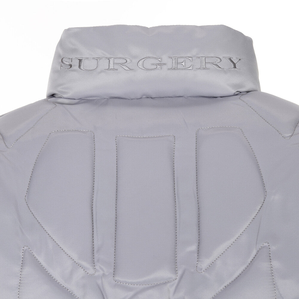Surgery - Biker Embossing Puffer Jacket (Grey) product image 8 | TRAB K-Fashion Australia