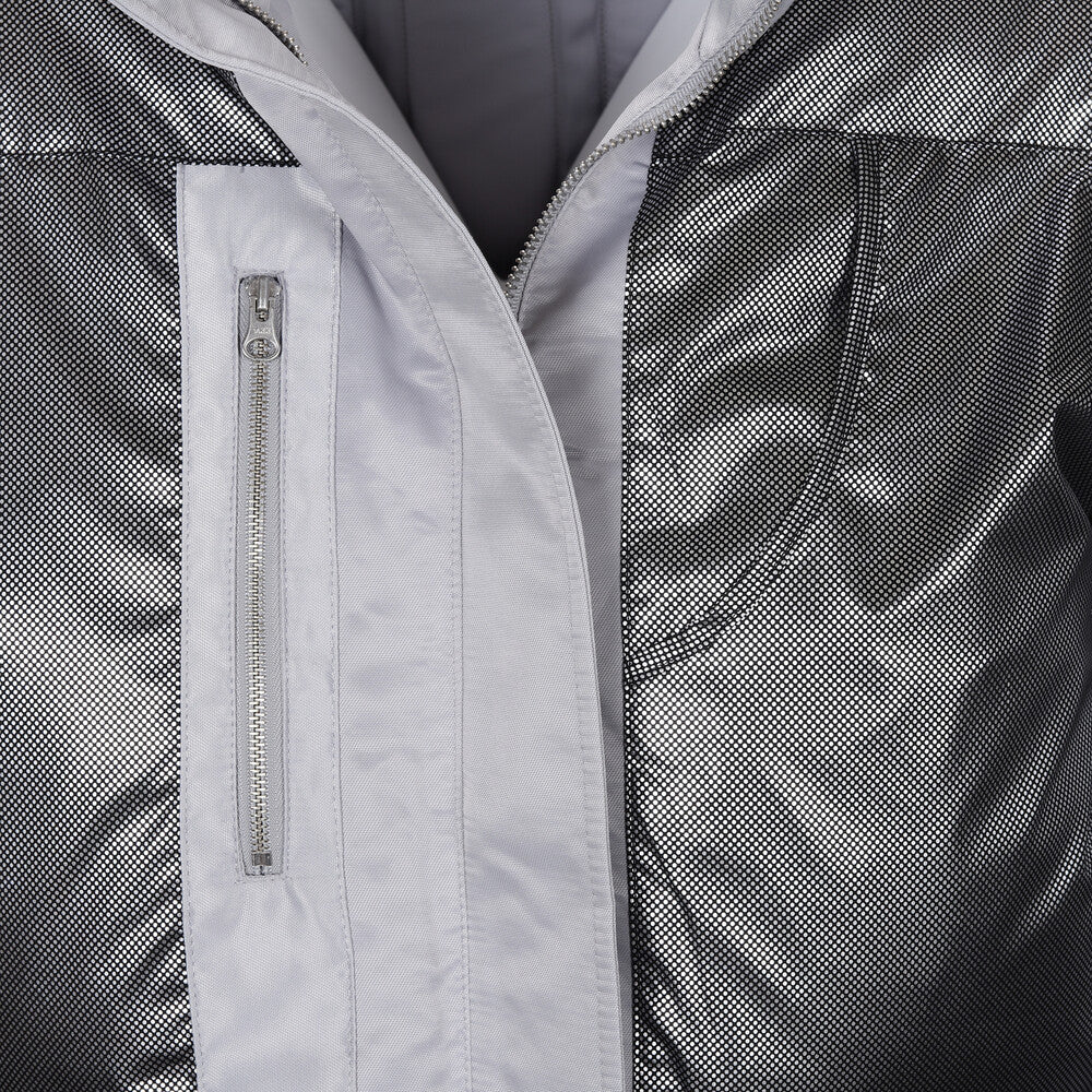 Surgery - Biker Embossing Puffer Jacket (Grey) product image 13 | TRAB K-Fashion Australia