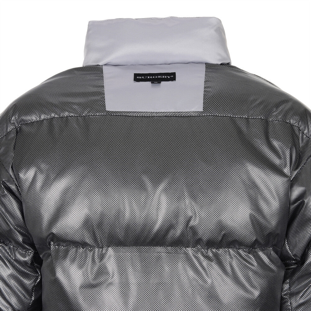 Surgery - Biker Embossing Puffer Jacket (Grey) product image 12 | TRAB K-Fashion Australia