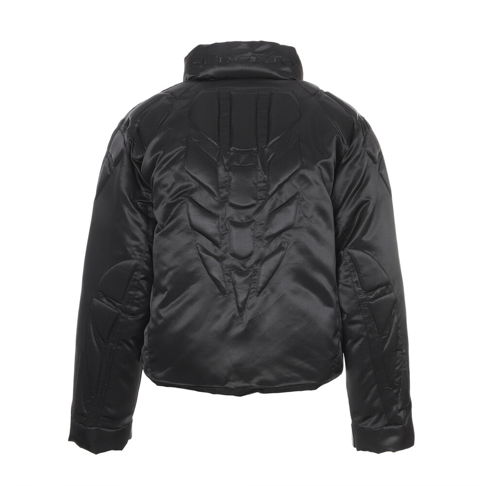 Surgery - Biker Embossing Puffer Jacket (Black) product image 3 | TRAB K-Fashion Australia