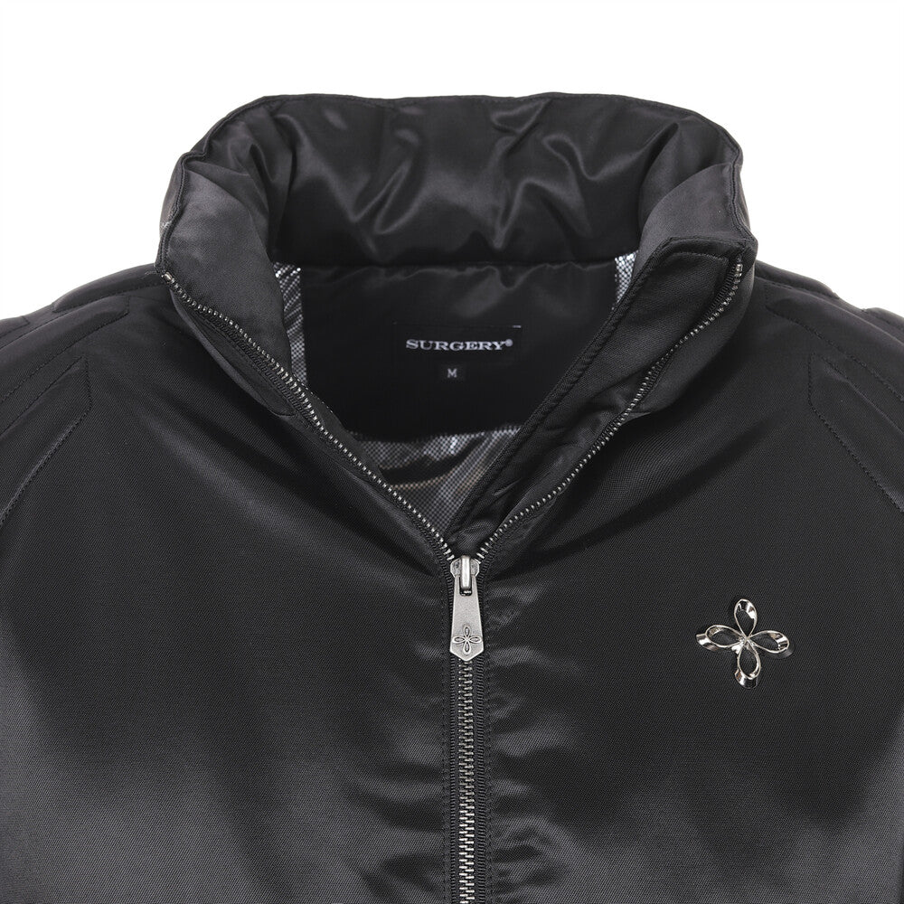 Surgery - Biker Embossing Puffer Jacket (Black) product image 5 | TRAB K-Fashion Australia