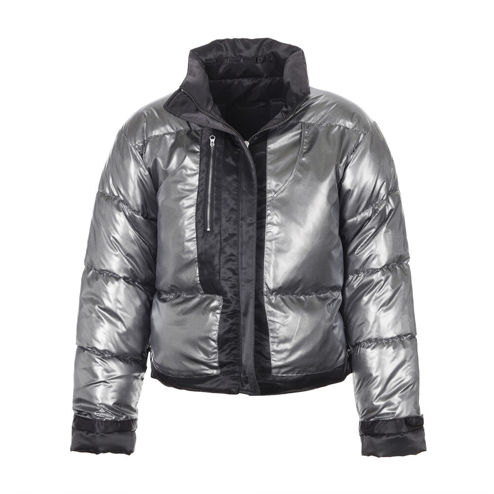Surgery - Biker Embossing Puffer Jacket (Black) product image 11 | TRAB K-Fashion Australia