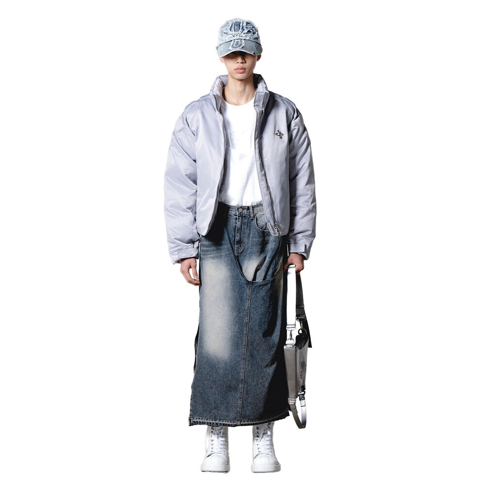Surgery - In&out Long Skirt (Grey Blue) product image 2 | TRAB K-Fashion Australia