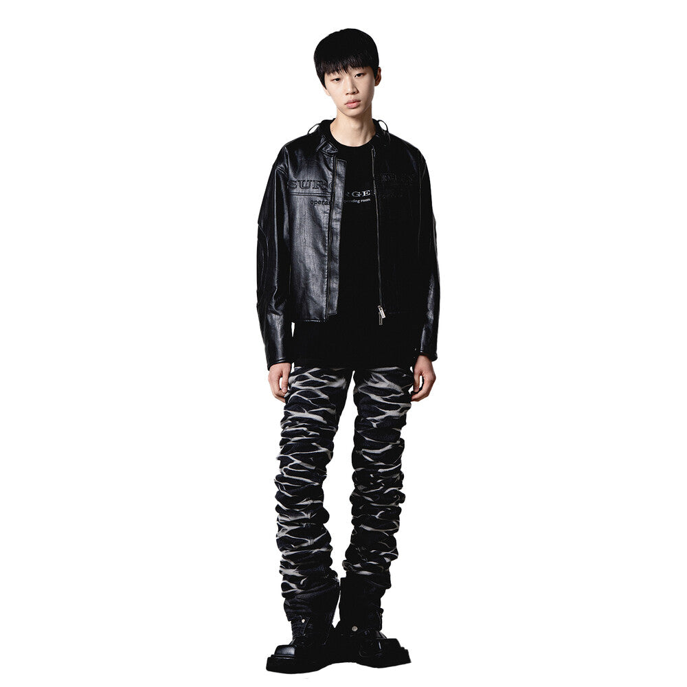 Surgery - Yoonseul Long Length Double Jeans (Black) product image 2 | TRAB K-Fashion Australia