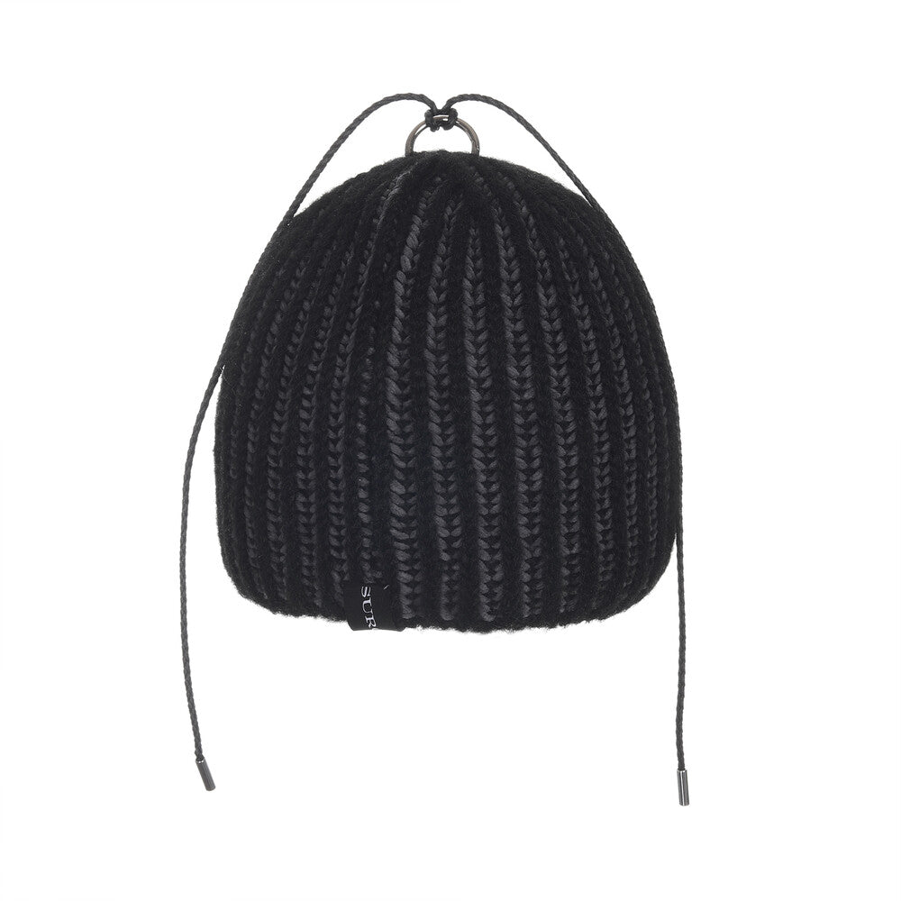 Surgery - Clover Logo Double-strap Beanie (Black) product image 5 | TRAB K-Fashion Australia