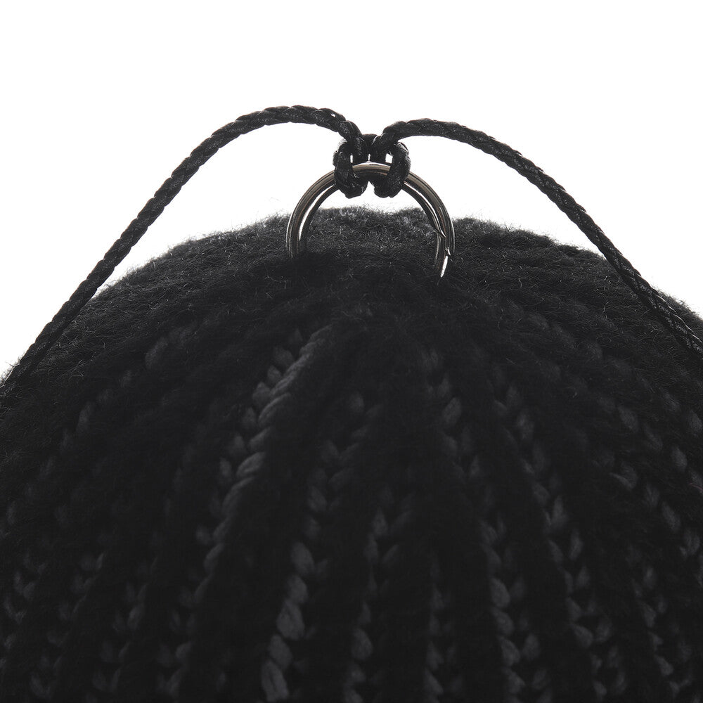 Surgery - Clover Logo Double-strap Beanie (Black) product image 7 | TRAB K-Fashion Australia