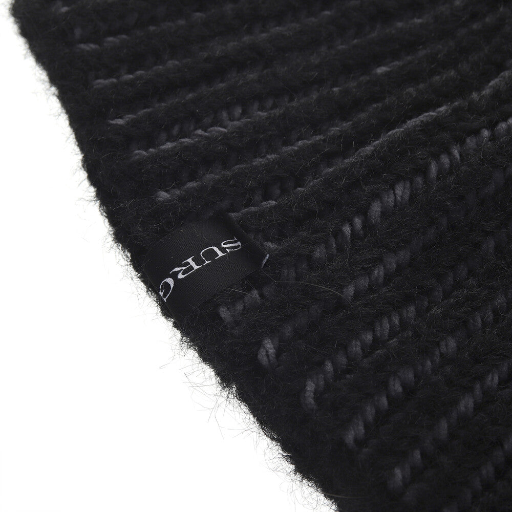 Surgery - Clover Logo Double-strap Beanie (Black) product image 10 | TRAB K-Fashion Australia