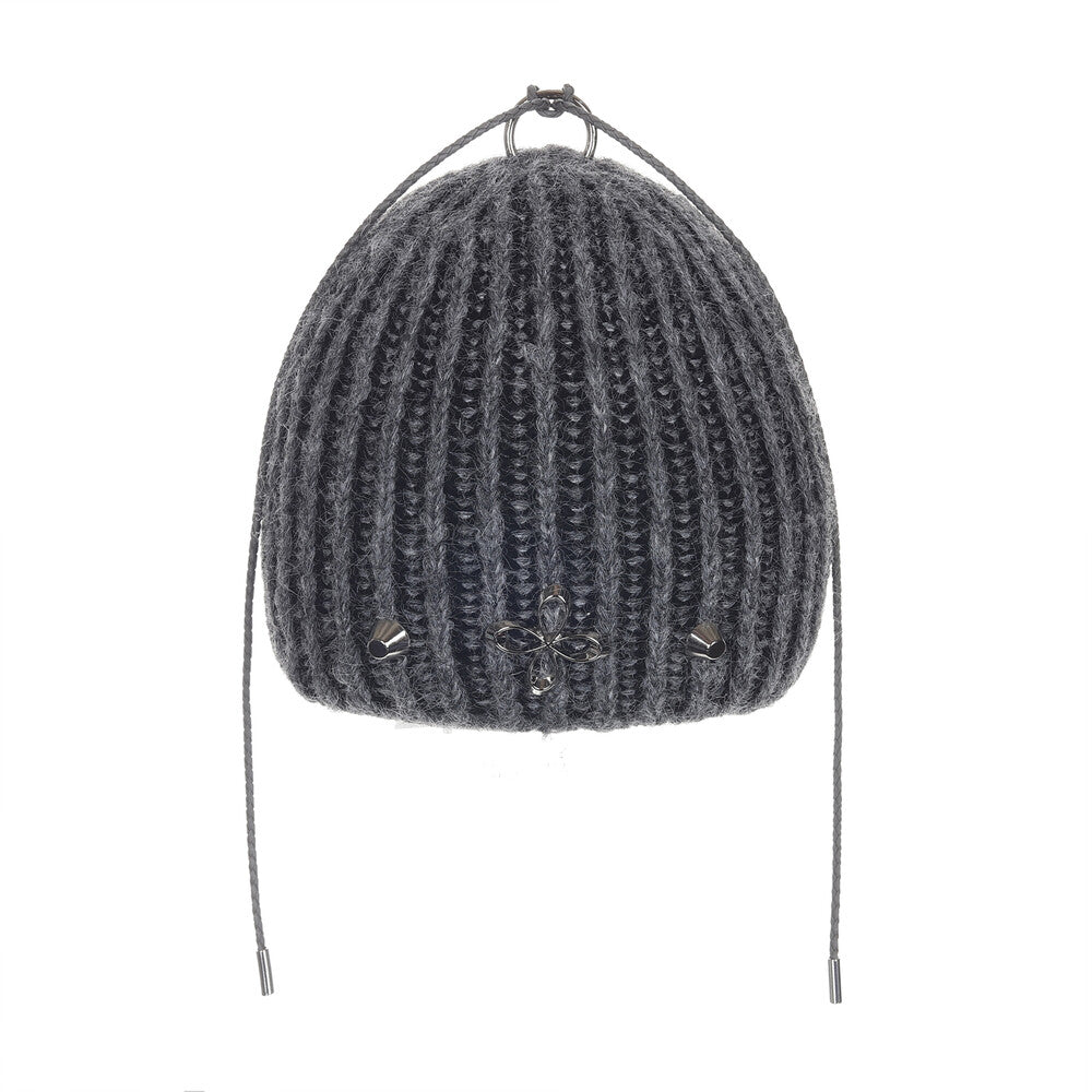 Surgery - Clover Logo Double-strap Beanie (Grey) product image 1 | TRAB K-Fashion Australia