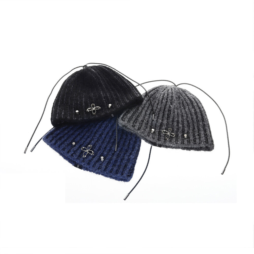 Surgery - Clover Logo Double-strap Beanie (Grey) product image 10 | TRAB K-Fashion Australia