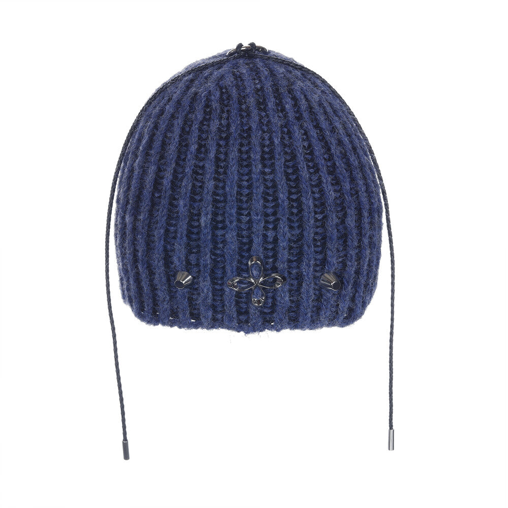Surgery - Clover Logo Double-strap Beanie (Blue) product image 5 | TRAB K-Fashion Australia