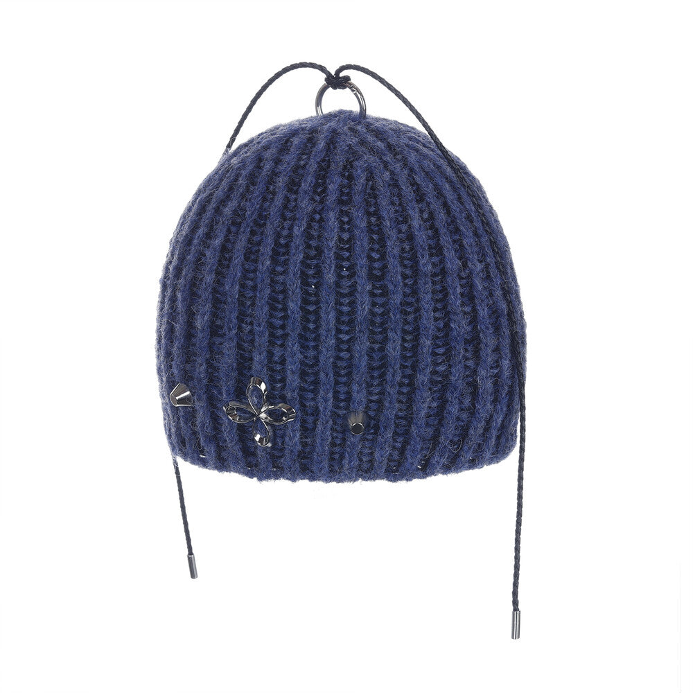 Surgery - Clover Logo Double-strap Beanie (Blue) product image 2 | TRAB K-Fashion Australia