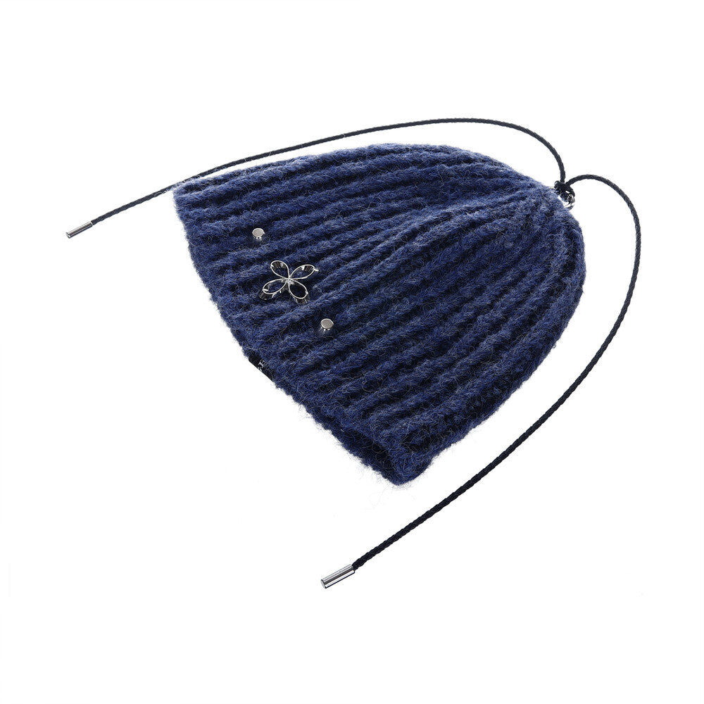 Surgery - Clover Logo Double-strap Beanie (Blue) product image 6 | TRAB K-Fashion Australia
