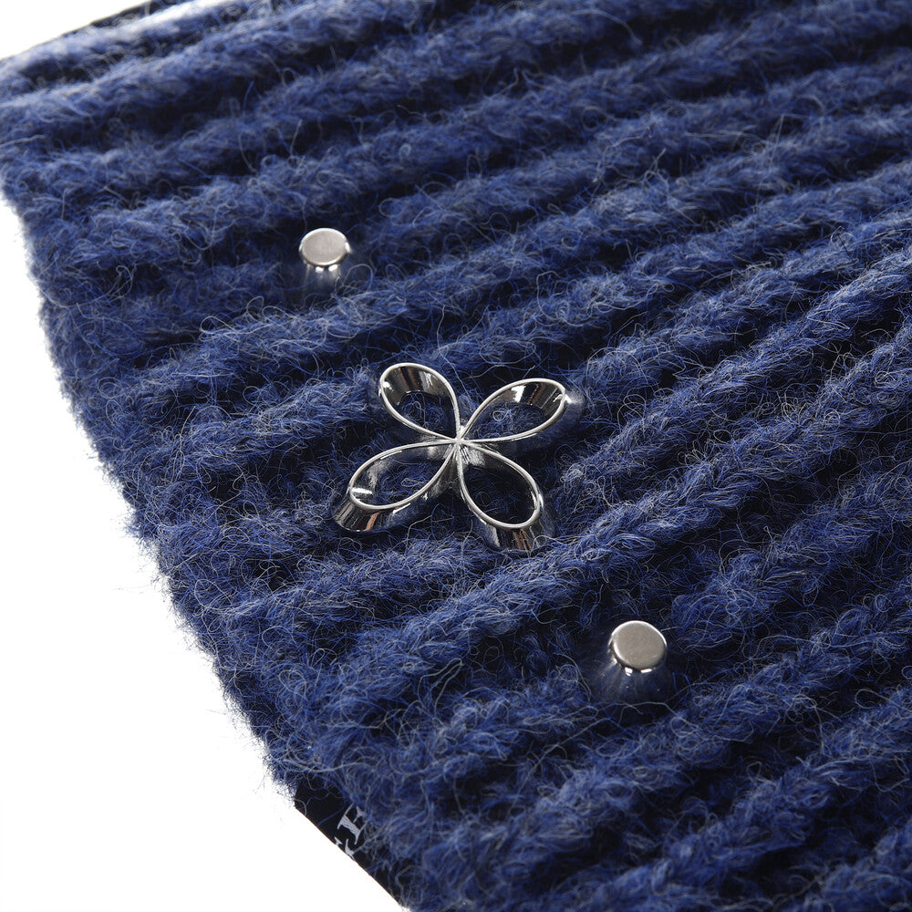 Surgery - Clover Logo Double-strap Beanie (Blue) product image 7 | TRAB K-Fashion Australia