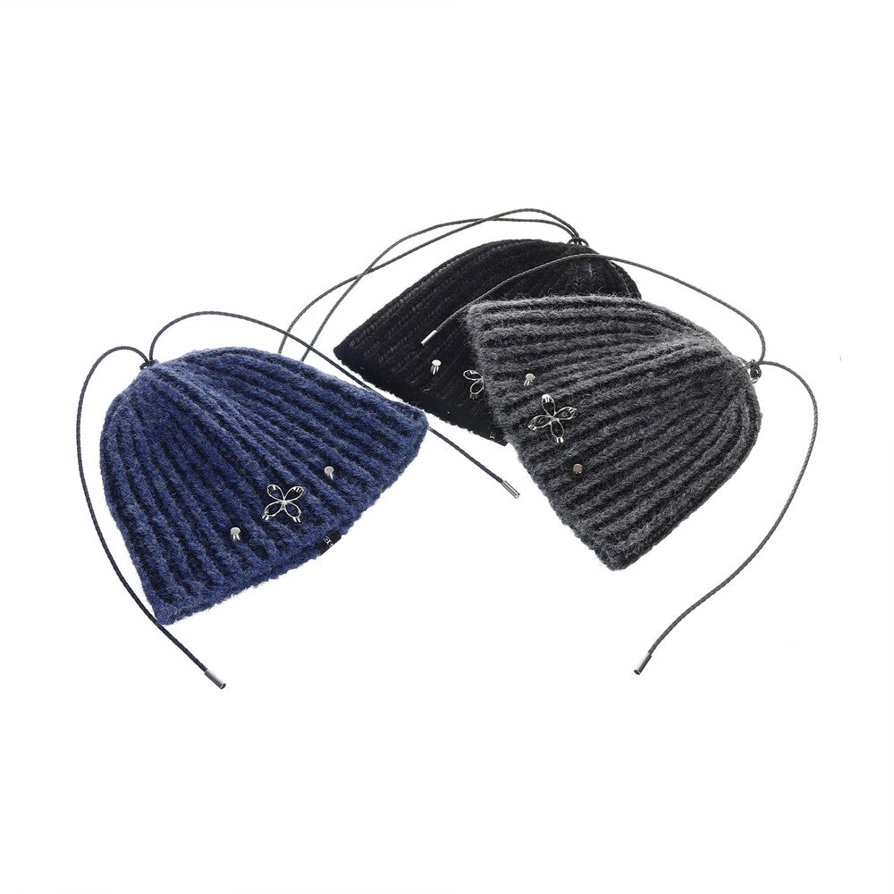 Surgery - Clover Logo Double-strap Beanie (Blue) product image 10 | TRAB K-Fashion Australia