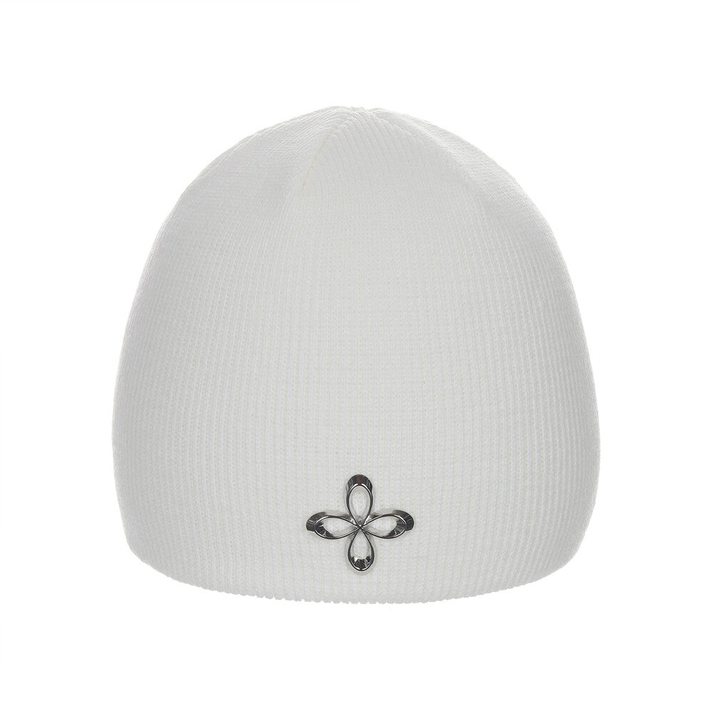 Surgery - Clover Logo Short Beanie (White) product image 1 | TRAB K-Fashion Australia