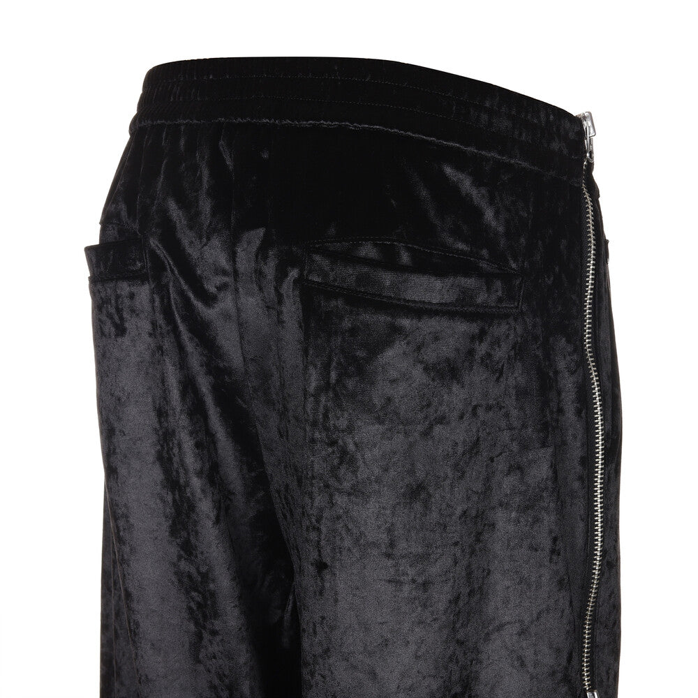 Surgery - Side Zip Velvet Wide Track Pants (Black) product image 5 | TRAB K-Fashion Australia