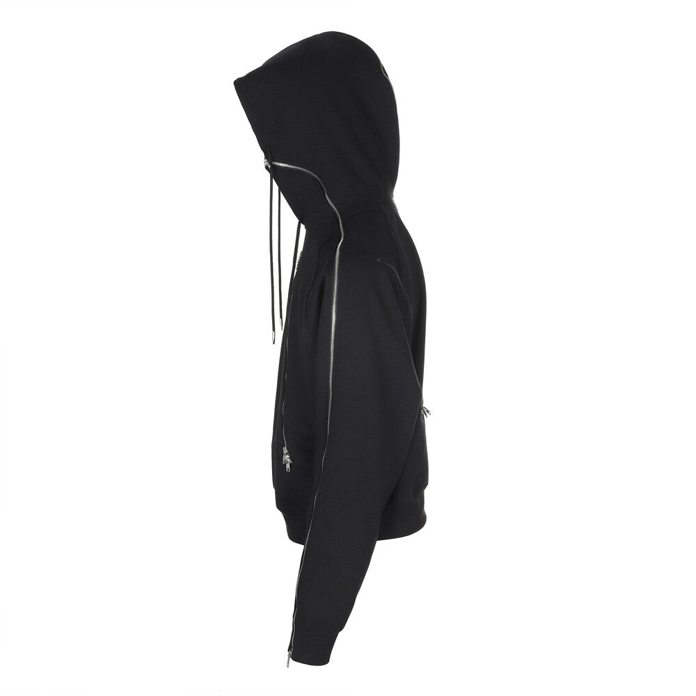 Surgery - Four Directions Zippers Hoodie (Black) product image 2 | TRAB K-Fashion Australia