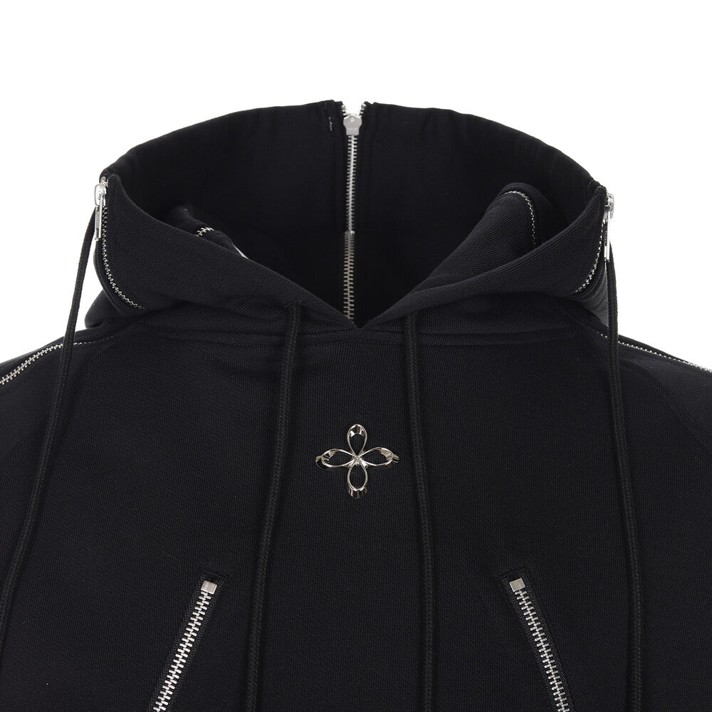 Surgery - Four Directions Zippers Hoodie (Black) product image 7 | TRAB K-Fashion Australia