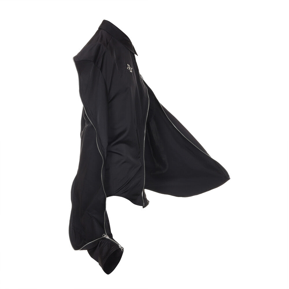 Surgery - Symmetric Zippers Detail Shirts (Black) product image 2 | TRAB K-Fashion Australia