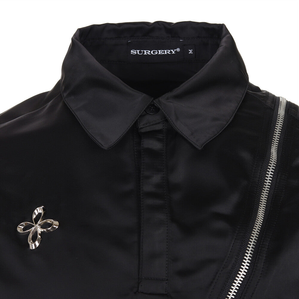 Surgery - Symmetric Zippers Detail Shirts (Black) product image 7 | TRAB K-Fashion Australia