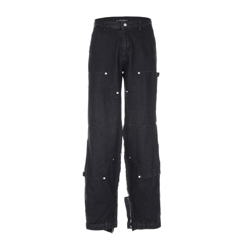 Surgery - Double Knee Double Jeans (Black) product image 1 | TRAB K-Fashion Australia