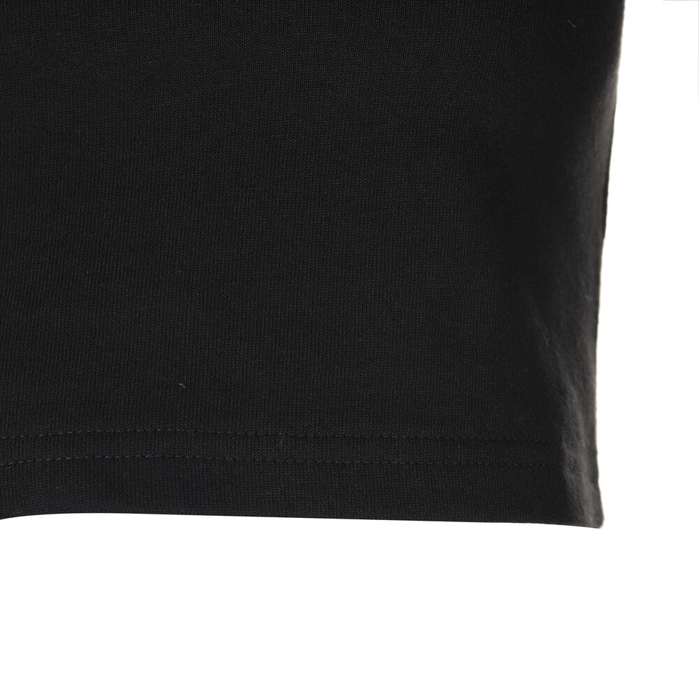 Surgery - Unbalance Metal Clover Logo Crop T-shirts (Black) product image 8 | TRAB K-Fashion Australia