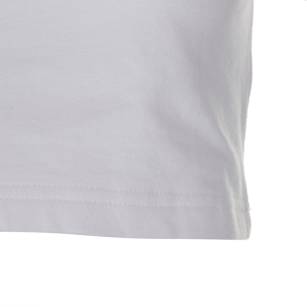 Surgery - Unbalance Metal Clover Logo Crop T-shirts (White) product image 8 | TRAB K-Fashion Australia