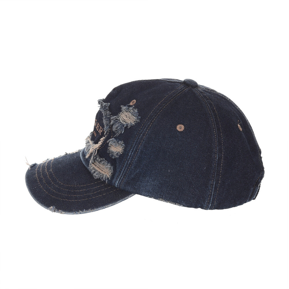 Surgery - Destroyed Denim Cap (Indigo Denim) product image 5 | TRAB K-Fashion Australia