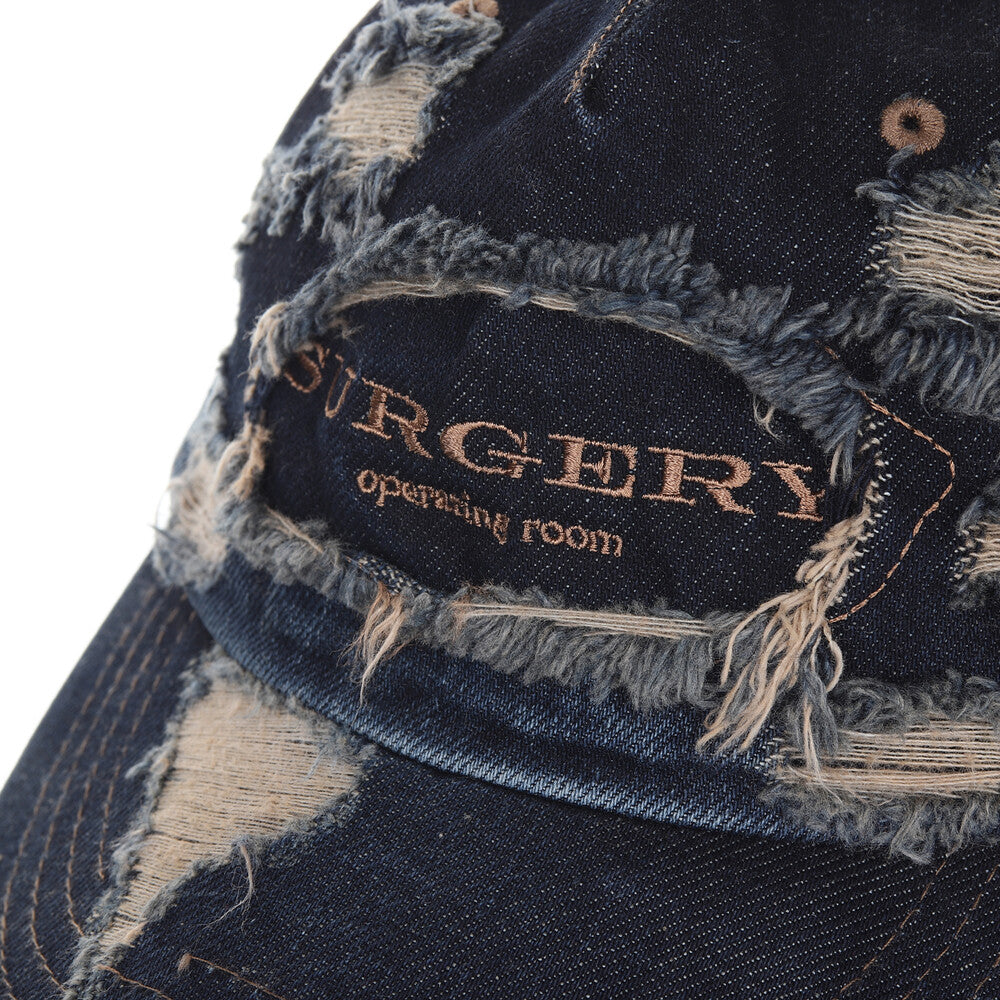 Surgery - Destroyed Denim Cap (Indigo Denim) product image 6 | TRAB K-Fashion Australia