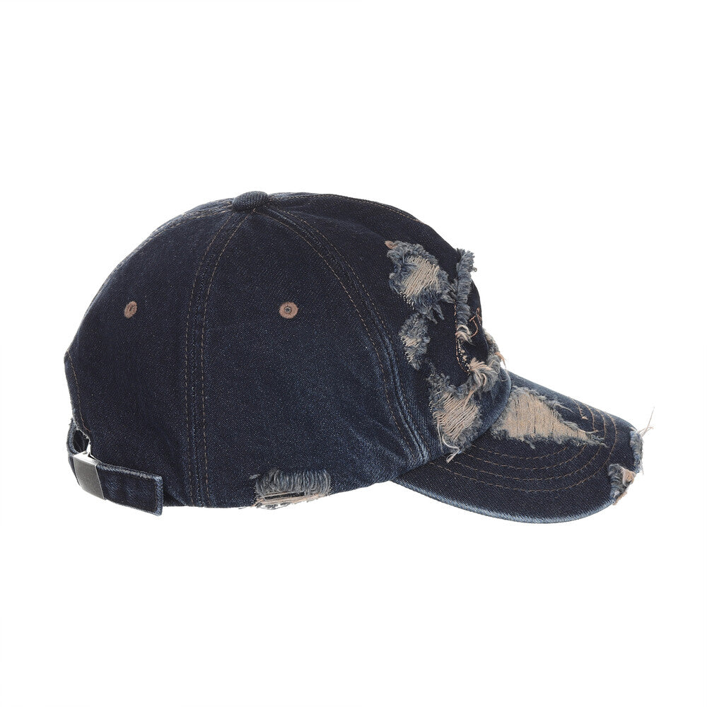 Surgery - Destroyed Denim Cap (Indigo Denim) product image 4 | TRAB K-Fashion Australia