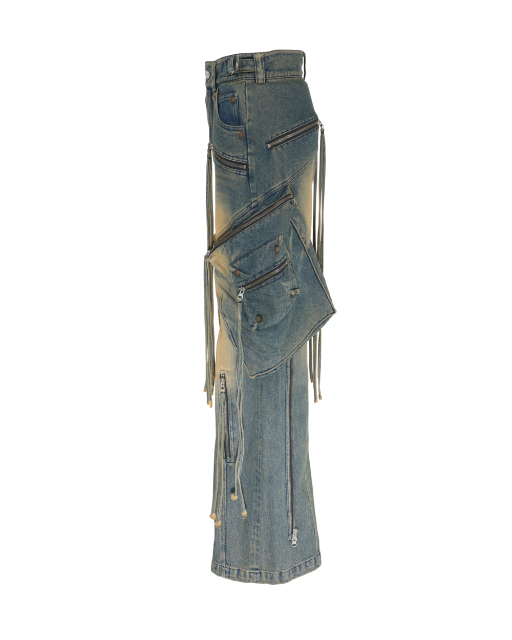 Surgery - Oblique Cargo Jeans (Tin Blue) product image 3 | TRAB K-Fashion Australia