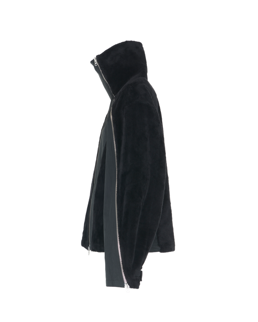 Surgery - Cross Zip Fleece Jacket (Black) product image 3 | TRAB K-Fashion Australia