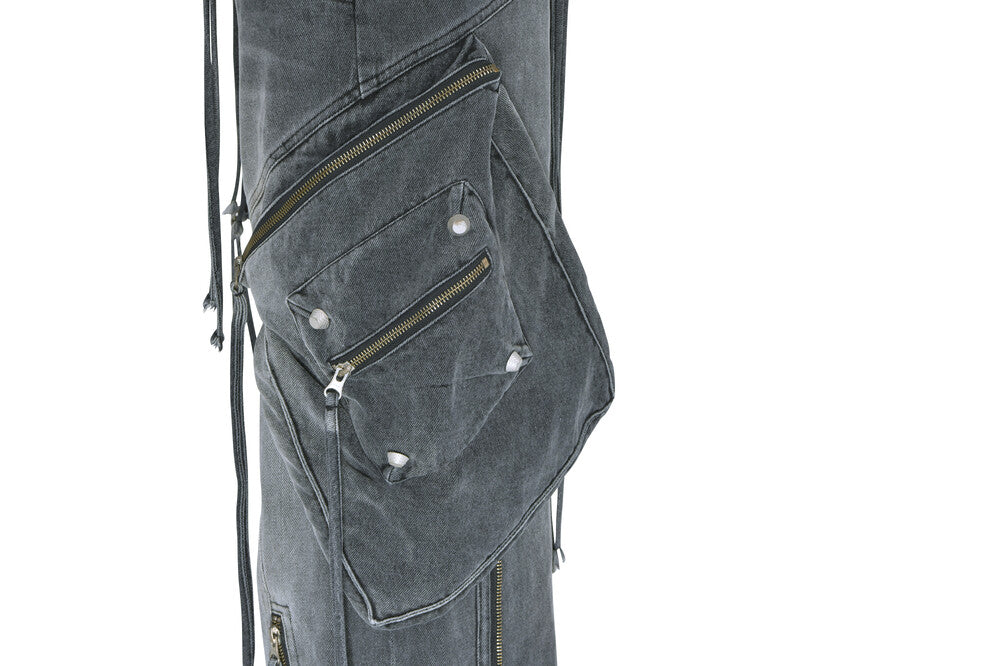 Surgery - Oblique Cargo Jeans (Black Denim) product image 6 | TRAB K-Fashion Australia