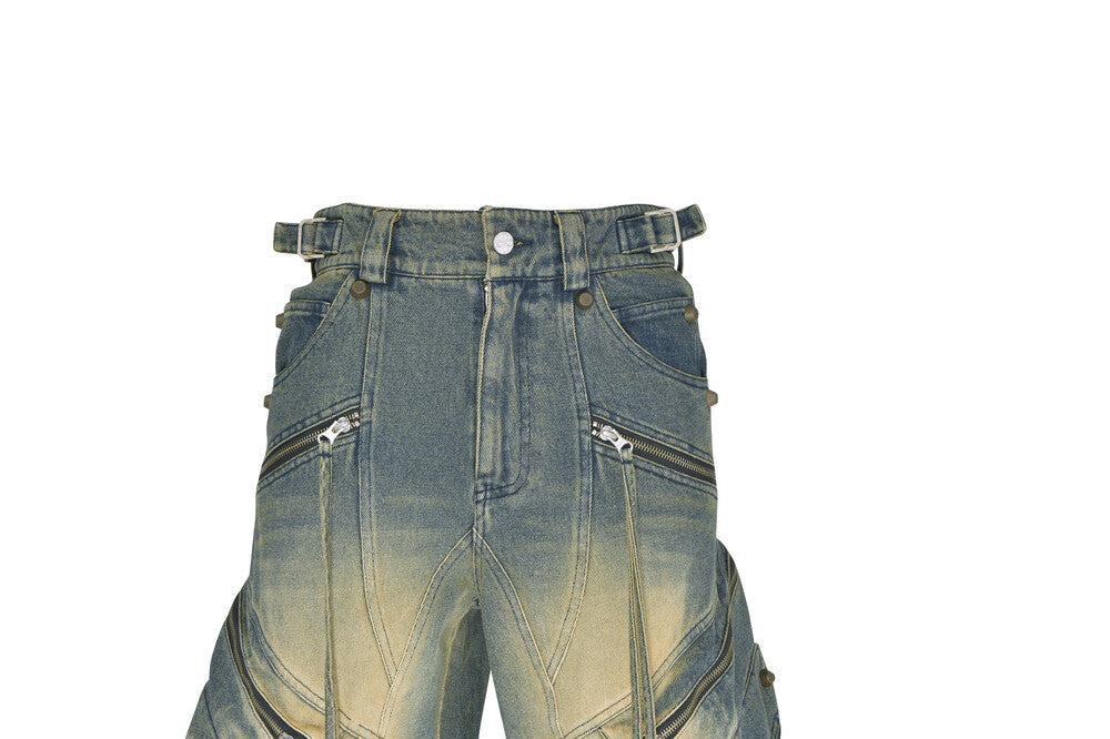 Surgery - Oblique Cargo Jeans (Tin Blue) product image 4 | TRAB K-Fashion Australia