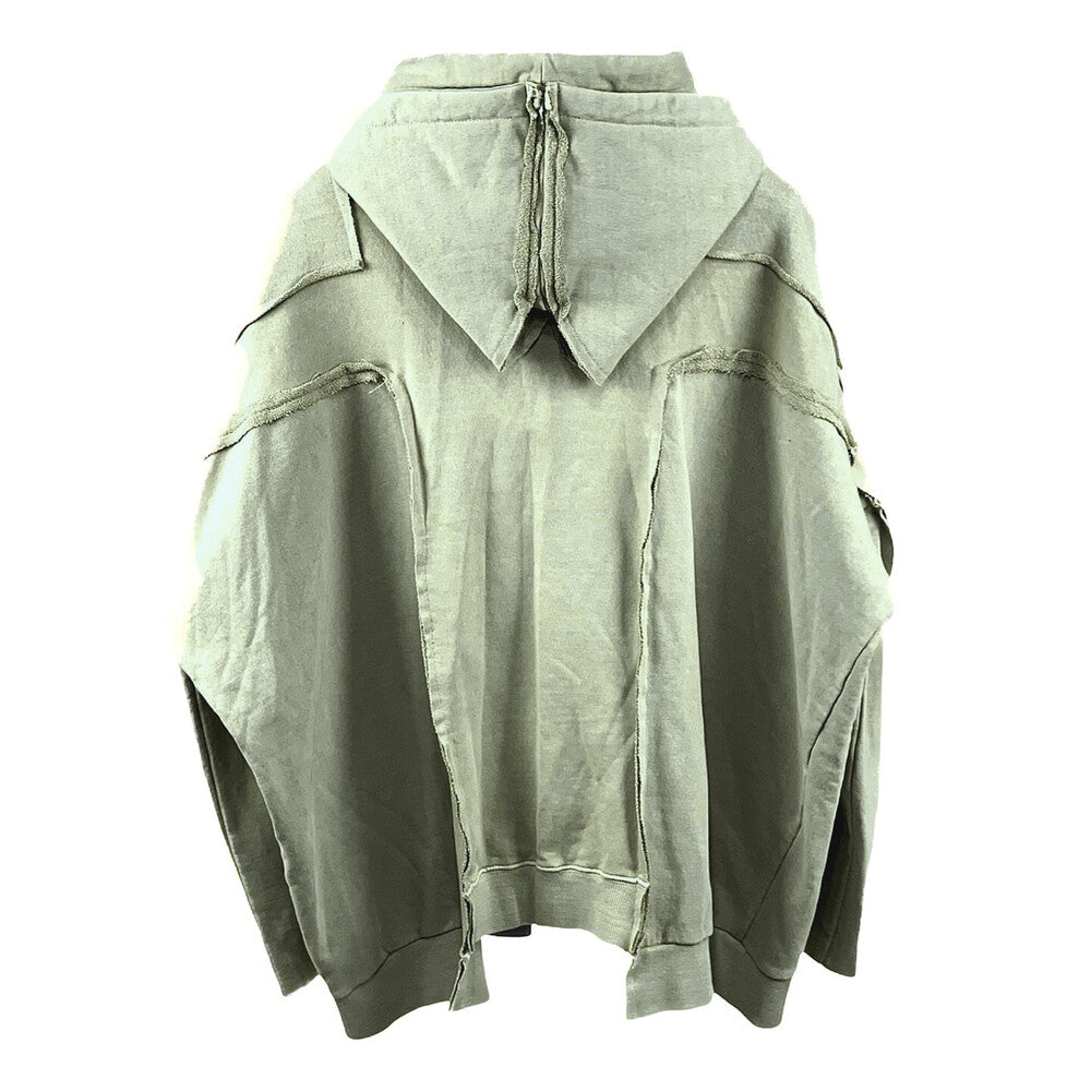 Surgery - Remake Over Pigment Hood Jacket (Khaki) product image 2 | TRAB K-Fashion Australia