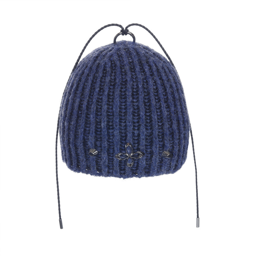 Surgery - Clover Logo Double-strap Beanie (Blue) product image 1 | TRAB K-Fashion Australia