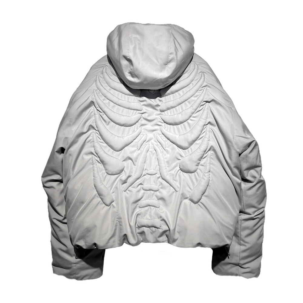 Surgery - Bone Embossing Puffer Jacket (Light Grey) product image 2 | TRAB K-Fashion Australia