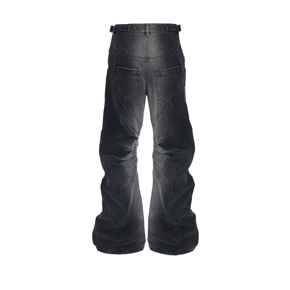 Surgery - Fold-bend Jeans (Black Denim) product image 2 | TRAB K-Fashion Australia