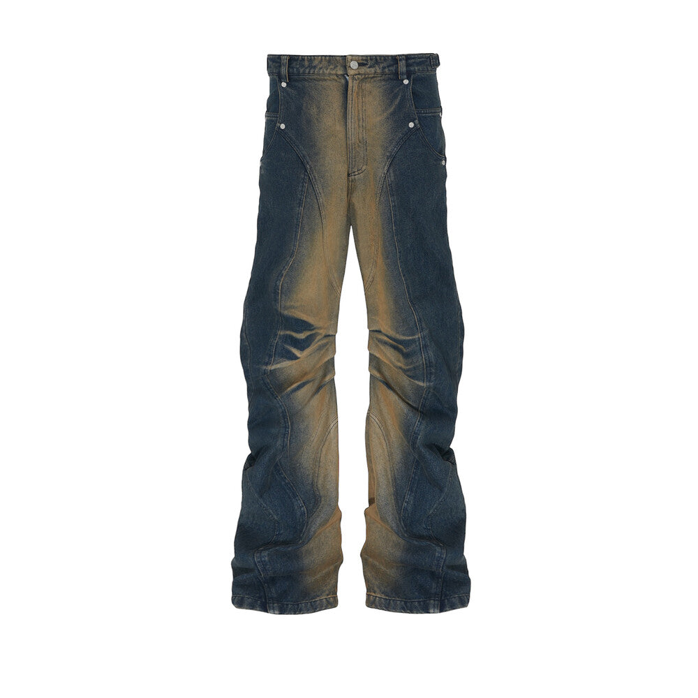 Surgery - Fold-bend Jeans (Tin Blue) product image 1 | TRAB K-Fashion Australia