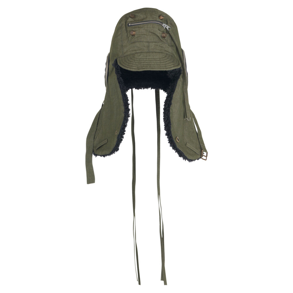 Surgery - Cargo Flight Trooper Hat (Khaki) product image 1 | TRAB K-Fashion Australia