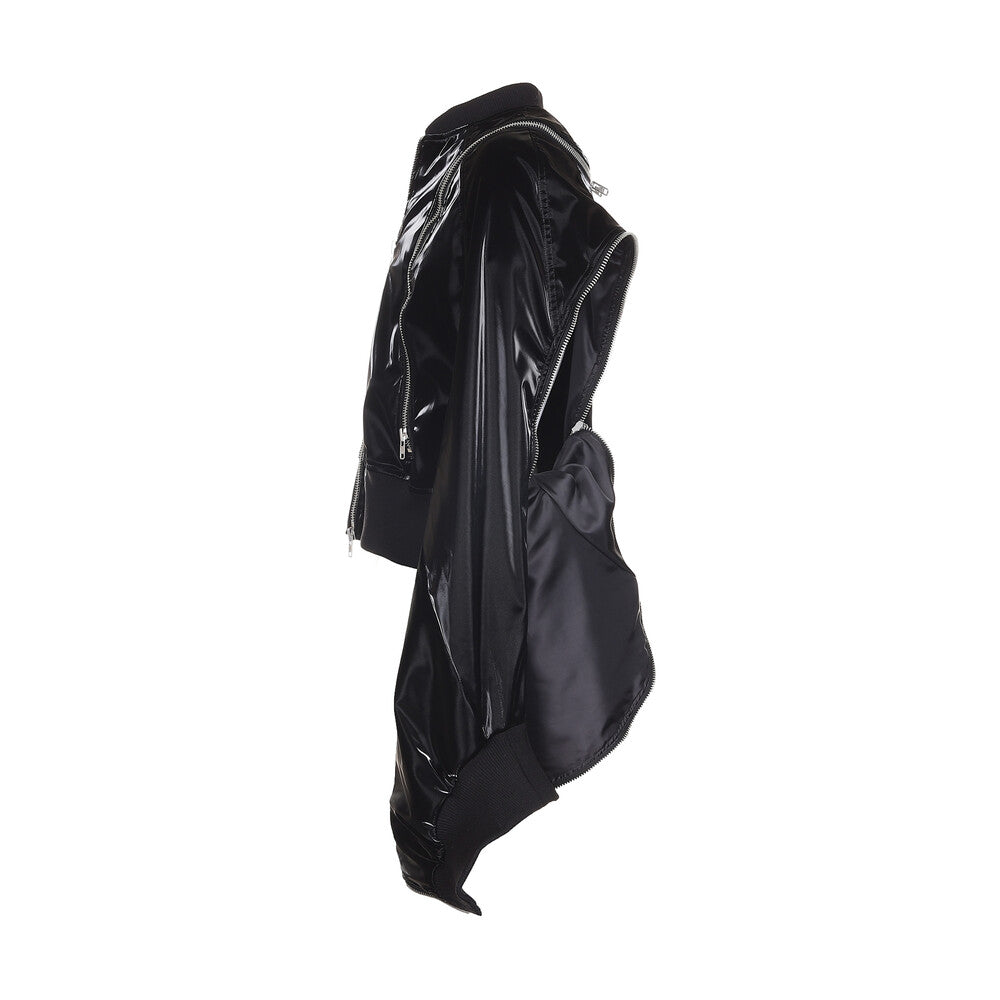 Surgery - Round Zip Bomber (Glossy Black) product image 4 | TRAB K-Fashion Australia