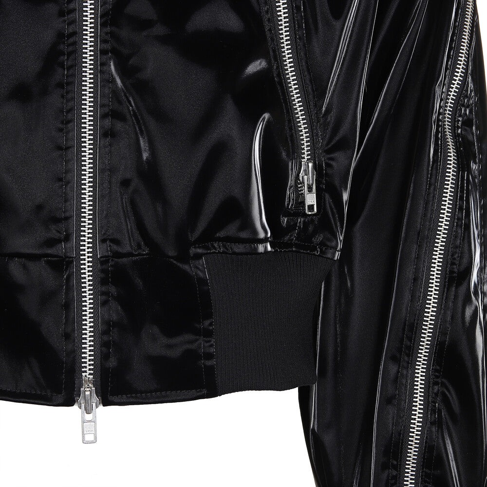 Surgery - Round Zip Bomber (Glossy Black) product image 9 | TRAB K-Fashion Australia