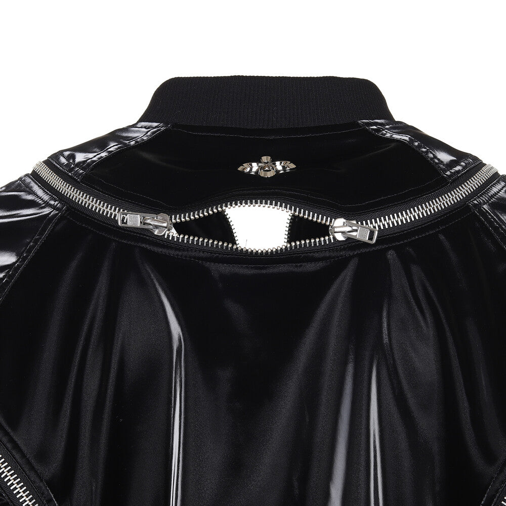 Surgery - Round Zip Bomber (Glossy Black) product image 7 | TRAB K-Fashion Australia