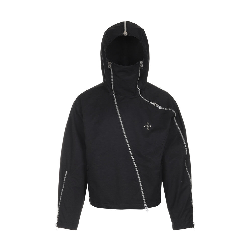Surgery - Technical Tripple Zip Hood Jacket (Black) product image 1 | TRAB K-Fashion Australia