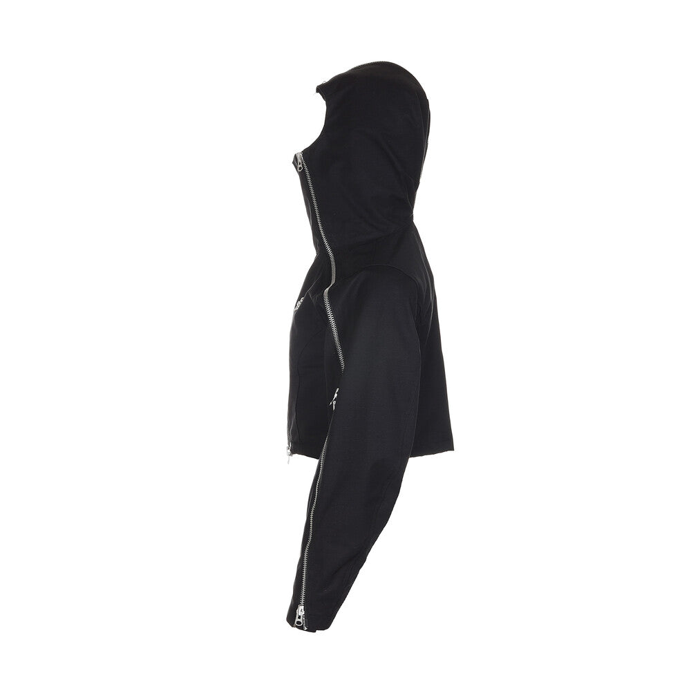 Surgery - Technical Tripple Zip Crop Hood Jacket (Black) product image 3 | TRAB K-Fashion Australia