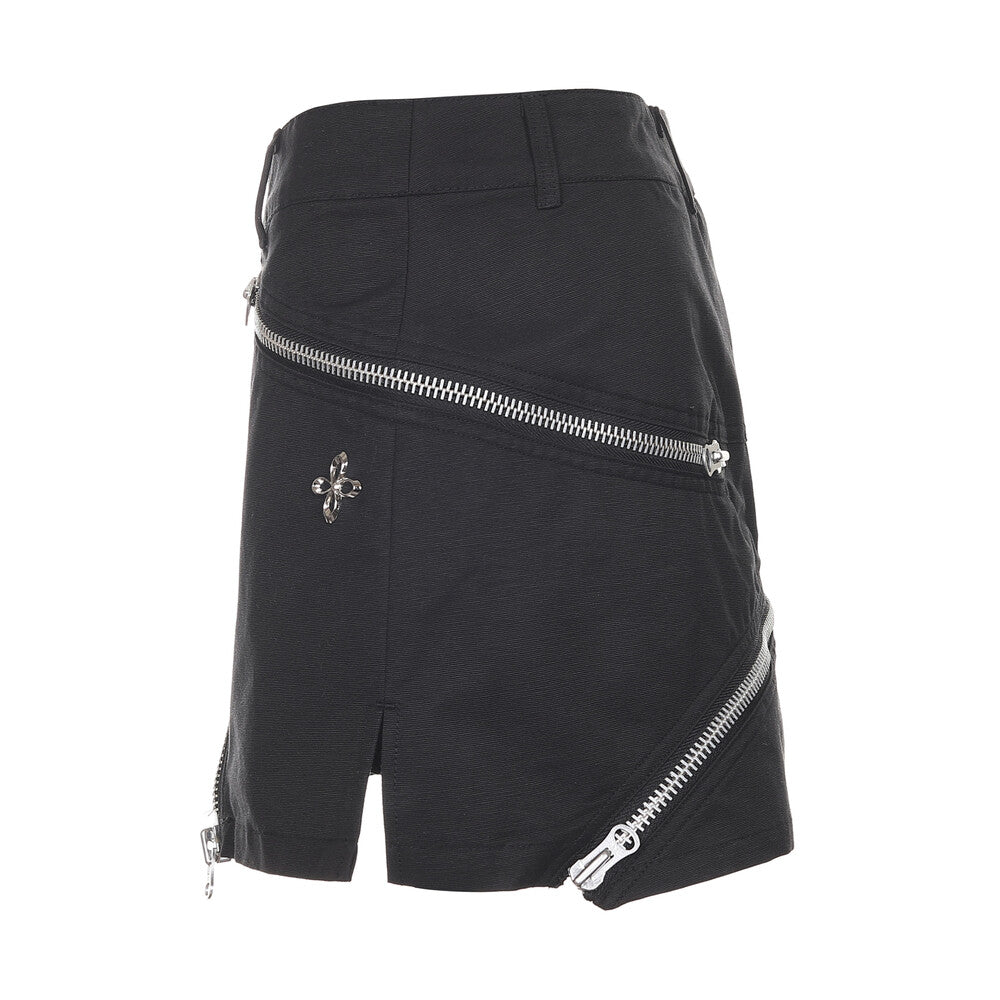 Surgery - Technical Tripple Zip Skirt (Black) product image 5 | TRAB K-Fashion Australia